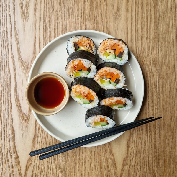 Gimbap mit Kimchi und Tempeh